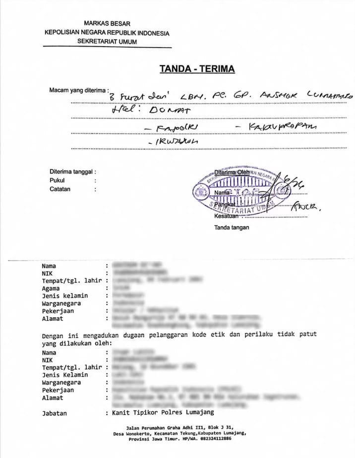 Kanit Tipikor Lumajang Berbohong Soal Status, Diduga Paksa Pasangan Aborsi hingga Sakit Kritis